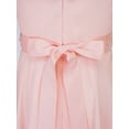 thumbnail image 7 of YONGHS Kids Flower Girls Off Shoulder Party Beaded Sash Dress Pink 10, 7 of 7