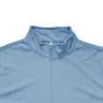 thumbnail image 3 of HomeDM Men's Short Sleeve Quarter Zip Shirts, Casual Solid Color Summer Basic Tee, Sky Blue, 3 of 7