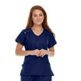 thumbnail image 4 of Pepino Uniforms Snaps V-Neck Scrub Top, 4 of 6
