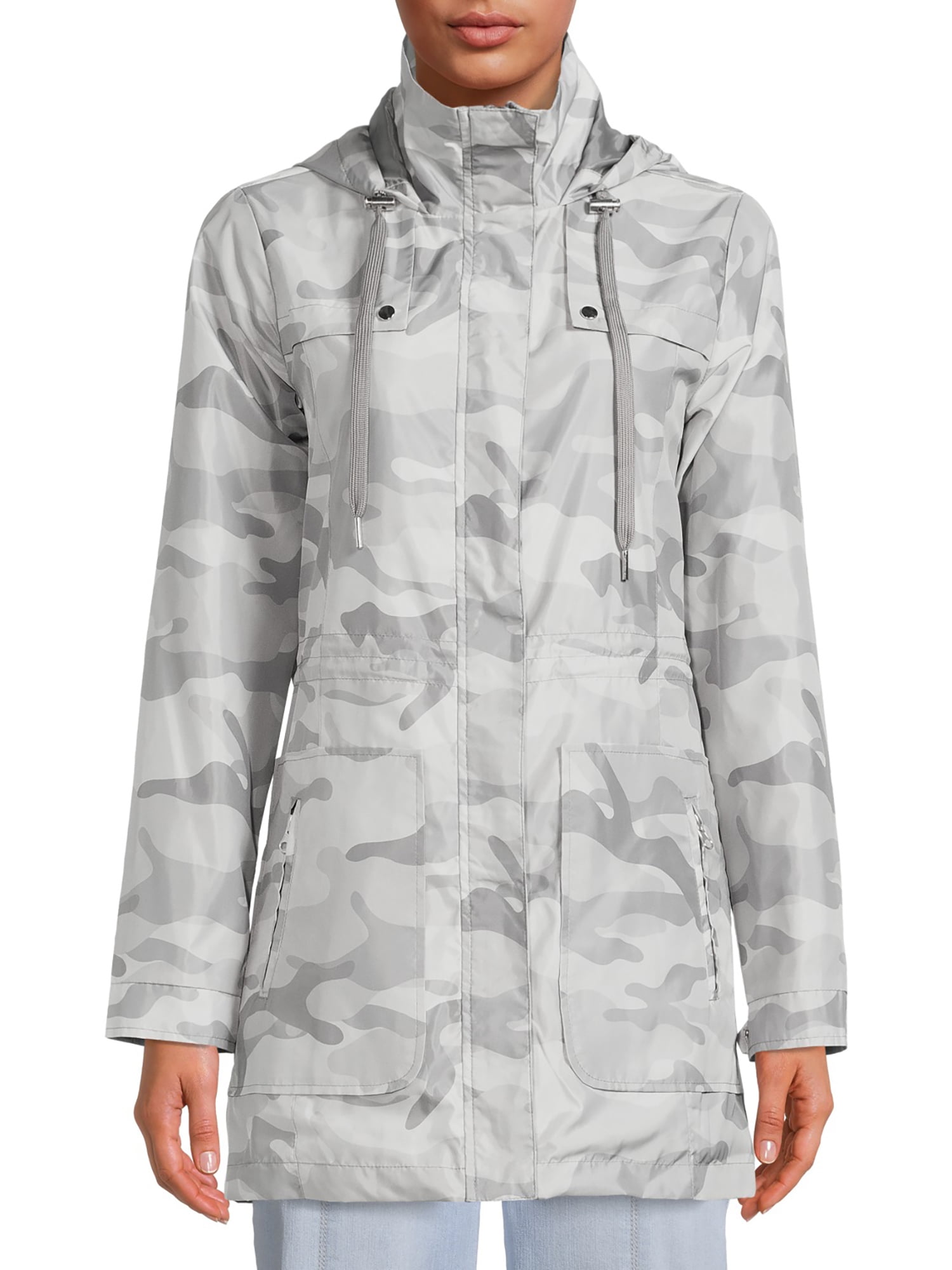 Me Jane Women's Camo Rain Jacket with Hood