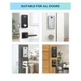 thumbnail image 4 of Door Lock, Tuya Smart Door Lock APP Remote Control Fingerprint Biometric Keypad Digital Smart Card Code Automatic Latch Lock ,Easy to Install, 4 of 7