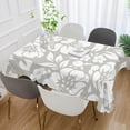 thumbnail image 5 of 60"x60" Floral Pattern Tablecloth, Waterproof Washable Polyester Square Table Cover, Durable Tablecloth for Kitchen Dining Table Party Decor, 5 of 7