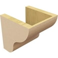 thumbnail image 5 of 7"W x 7"D x 7"H Wide Greensboro Rough Cedar Woodgrain TimberThane Corbel, Primed Tan, 5 of 6