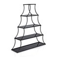 thumbnail image 2 of Furniture of America Murcatur Metal 5-Shelf Bookcase, Sand Black, 2 of 6