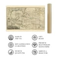 thumbnail image 4 of 1715 Map of West Indies Islands of America -  Vintage Map Wall Art - Shows what belongs to Spain, England, France and Holland - Old West Indies Art - Carribean Art, 4 of 7