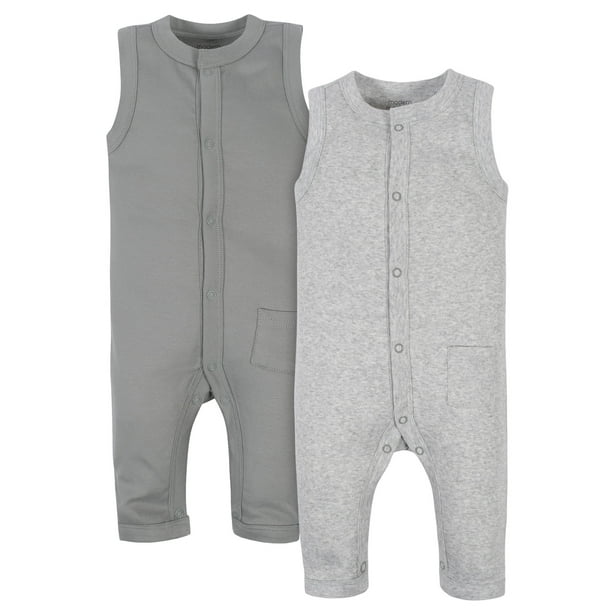Modern Moments Modern Moments by Gerber Baby Boy Rompers, 2Pack