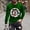 Green, variant on BXJX Men's Christmas Print Shirts- Fashion Holiday Casual Loose Fit Long Sleeve Crewneck Top Green Size L