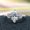 Silver, variant on Hearts And Arrows Super Flash Horse Eye Zircon Ring Women