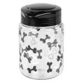 Iris Dog Treat Jar, 44 Oz, Black