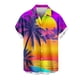 thumbnail image 5 of Blusa y camisa de manga corta con cuello vuelto para hombre, blusa informal de moda con cuello vuelto, blusa estampada de manga corta con botones, blusa de poliéster para hombre, 5 of 6