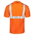 thumbnail image 2 of JORESTECH Hi-Vis Short-Sleeved Work Safety T-Shirt, Solid Heat-Transferred Reflective, TS-16 (Orange, XS), 2 of 7