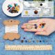 thumbnail image 3 of 1 caja de 300+ piezas DIY 10 juegos de pulseras del sistema solar Kit Universo Galaxia Los Nueve Planetas Guardianes Pulsera Collar Cuentas de ojo de tigre Cuentas de piedras preciosas naturales, 3 of 9