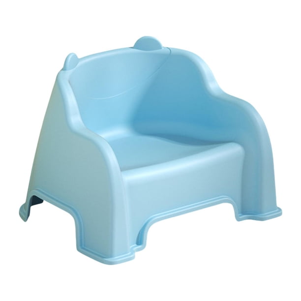 Taburete pequeño con respaldo Cómodo reposapiés Ligero Multifuncional Niños Azul