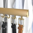 thumbnail image 2 of TAG Hardware 6-Hook Designer Telescopic Belt Rack Full Extension Pullout Organizer, 2 of 5