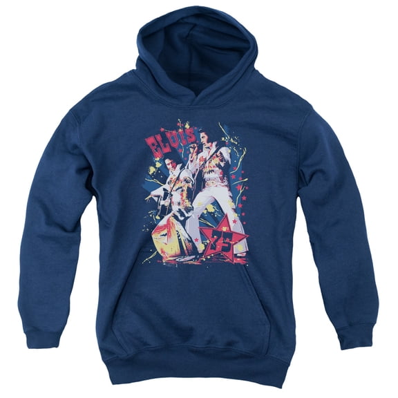 Elvis Presley - Eagle Elvis - Youth Hooded Sweatshirt - Medium