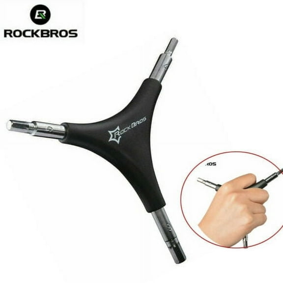 RockBros 4/5/6mm 3 Way Triangle Allen Wrench Outer Spanner Bike Bicycle Socket Hex Wrench Repair Tool