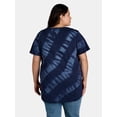 thumbnail image 5 of Terra & Sky Women's Tie Dye Top with Flutter Sleeves, Sizes 0X-4X, 5 of 5