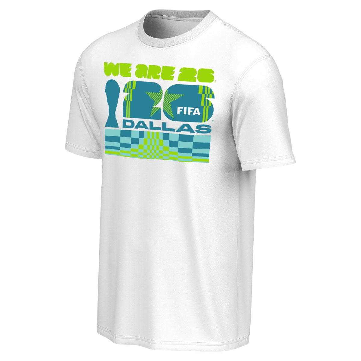 FIFA World Cup 2026 Men's White Host City Block Tee - Dallas