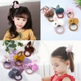 thumbnail image 1 of 3D Cartoon Easter Rabbit Bunny Hair Ring Rope Kids Girl Elastic Ponytail Holder, 1 of 1