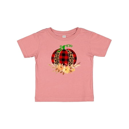 

Inktastic Rustic Cheetah and Plaid Print Pumpkin Gift Baby Boy or Baby Girl T-Shirt