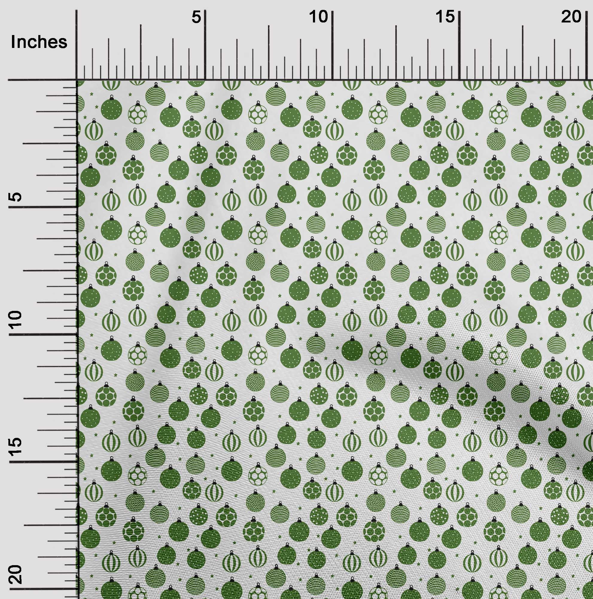 oneOone Rayon Green Fabric Christmas Sewing Craft Projects Fabric Prints By Yard 56 Inch Wide