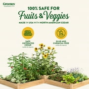 Greenes Fence 4 x 12 x 7-10.5 (3/4 Thick) Premium Cedar Raised Garden Bed