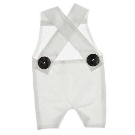 

Unisex Newborn Baby Girl Boy Knit Photo Outfits Photography Props Rompers - Style 1-White as described