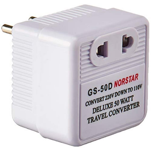 Convertisseur de Réduction de 50 Watts - Convertisseur de Voyage International - 220-240 V à 110-120 V
