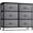 Black, variant on Sorbus 6-Drawer Dresser, Fabric Chest Organizer with Steel Frame & Wood Top, Black