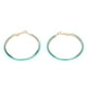 thumbnail image 1 of 1 par de pendientes de aro con cuentas geométricas, pendientes de semillas redondas de círculo hueco para mujer, 1 of 5