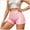 Pink, variant on Women's Plus Size Glitter Sequin Shorts Elastic Waist Party Y2K Mini Shorts (Green,L)