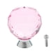 thumbnail image 5 of de armario de estilo romano Manija redonda de cristal -35x47mm Rosado, 5 of 5