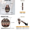 thumbnail image 6 of Uorisanigo Aztec Western Horse Interior Accessories Set of 18,Front Back Seat Cover Full Set+Seat Belt Pads+Steering Wheel Covers+Car Coasters+Armrest Cover+Headrest+Shift Knob+Hand Brake Covers, 6 of 7