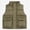 Army Green, variant on Big Kids Quilted Vest with Soft Lining Wind Resistant Shell Size 5T