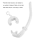 thumbnail image 4 of Advancent Tubos de esnórquel plegables de silicona Snorkel Diving Accessories Underwater Professional Universal Snorkels Red Deportes acuáticos Blanco, 4 of 6