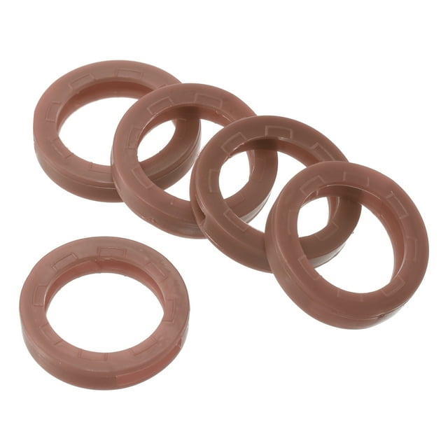 Unique Bargains Key Cap Cover, Silicone, Round Key Tags, Brown, 10 Count, 10 Pack