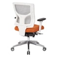 thumbnail image 5 of ProGrid White Mesh High Back Chair-Color:Steel, 5 of 5