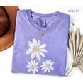 thumbnail image 6 of Daisy Shirt, Boho Floral Graphic Tee, Retro Aesthetic Flower Shirt, Soft Washed Vintage T-Shirt, Spring Shirt for Women, 6 of 6