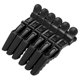 thumbnail image 4 of 6 pinzas para el pelo de cocodrilo antideslizantes de una sola punta para peluquería, color negro, 4 of 14