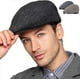 thumbnail image 1 of Adjustable sun hat men's travel beret (coffee + light gray) 2 pieces, 1 of 5