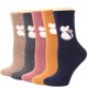 thumbnail image 2 of Calcetines de lana supergruesos para mujer, medias térmicas de punto con patrón de gato y dibujos animados de animales, suaves y cálidas, para invierno, 12 pares, 2 of 4