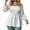 White, variant on FAHUOMU Women Puff Long Sleeve Shirts Ruffled Square Neck Pullover Loose Fit Tops Pleated Flowy Tunic causal Outfits For Fall