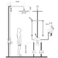 thumbnail image 5 of Thermostatic Complete Shower System with 4 PCS of Body Jets, Rainfall Shower Combo Set with Rough-in Valve, 5 of 5