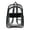 Black, variant on Hot Sales Grey Clear Backpack Transparent Bookbag Fabric Flap Front Pocket Side Mesh Water Bottle Pockets Adjustable Shoulder Straps See Through Backpack for School Concert Sports Travel