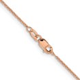 thumbnail image 3 of Auriga Fine Jewelry 14K Rose Gold 1.1mm Flat Cable Chain Necklace 16inch for Women, 3 of 6