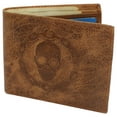 thumbnail image 6 of RFID Blocking Genuine Leather Men's Bifold Logo Debossed Wallets, 6 of 30
