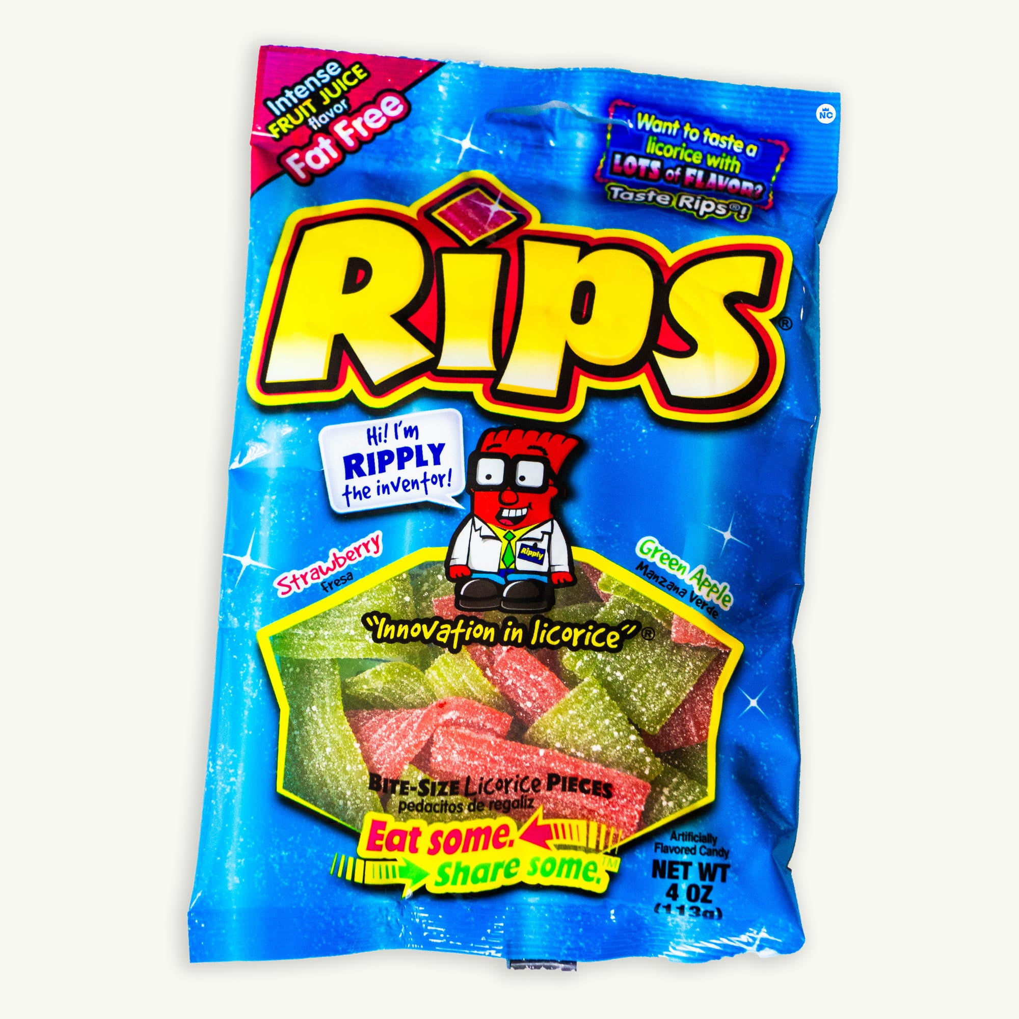 Rips Licorice Variety Pack - Watermelon, Strawberry Green Apple, Lime, Pineapple, Rainbow, Sunflower Seeds, Caramel Popcorn - 10 Items