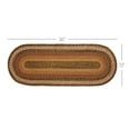 thumbnail image 3 of VHC Brands Kettle Grove, Braided Jute Table Runner, Oval, Tan & Black, 13x73, 3 of 10