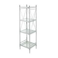 thumbnail image 4 of Linon Pinnacle Chrome and Glass Shelf, Four Spacious Shelves, 4 of 11