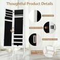 thumbnail image 5 of Giantex Jewelry Armoire Cabinet, Standing Jewelry Organizer w/Full-length Mirror & 3 Adjustable Angles, White, 5 of 9